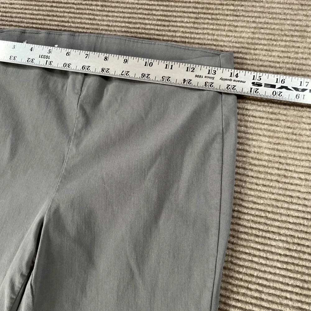 Michael Kors Gray Pull On‎ Slim Fit Stretch Pants Womens Medium Business Casual